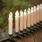 Set of 10 Ivory Flameless Taper Candles with Clips Remote and Timer Battery Operated Lights